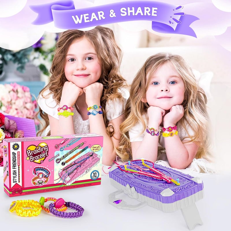 TQRAZ Bracelet Making Kit,Friendship Bracelet Kit,Arts and Crafts for Kids Age 8-12,Bracelet Making Kit for Girls 8-12,Birthday Gifts Ideas for Girls 8 9 10 11 12 Years Old - Image 5